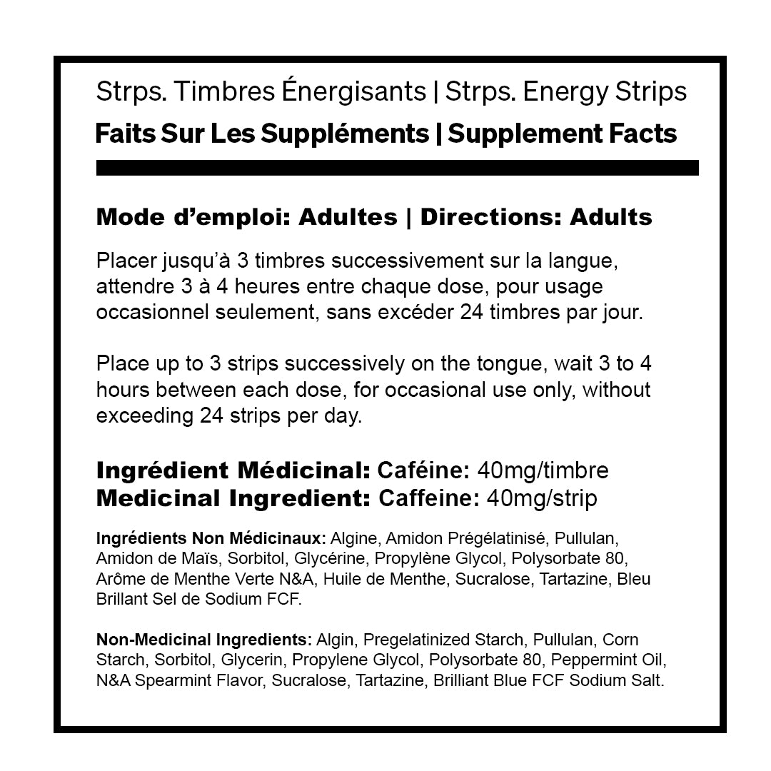 Strps. Fast-Acting Energy Strips